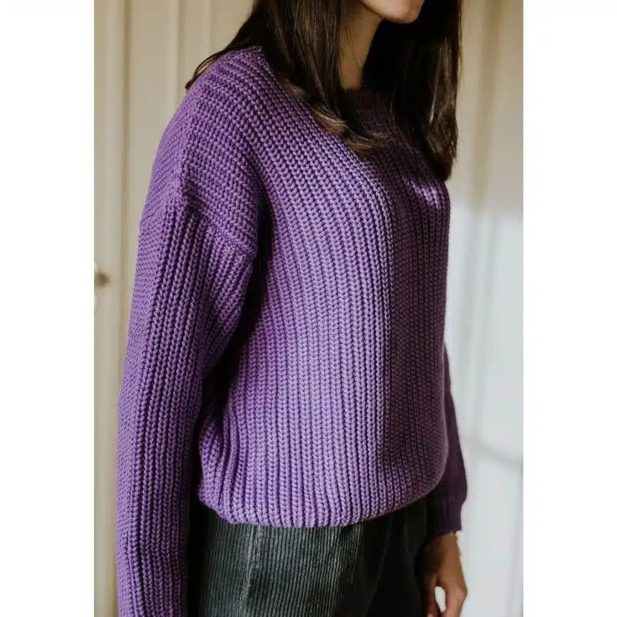 Pullover Women *Chunky Knitted*, Amethyst