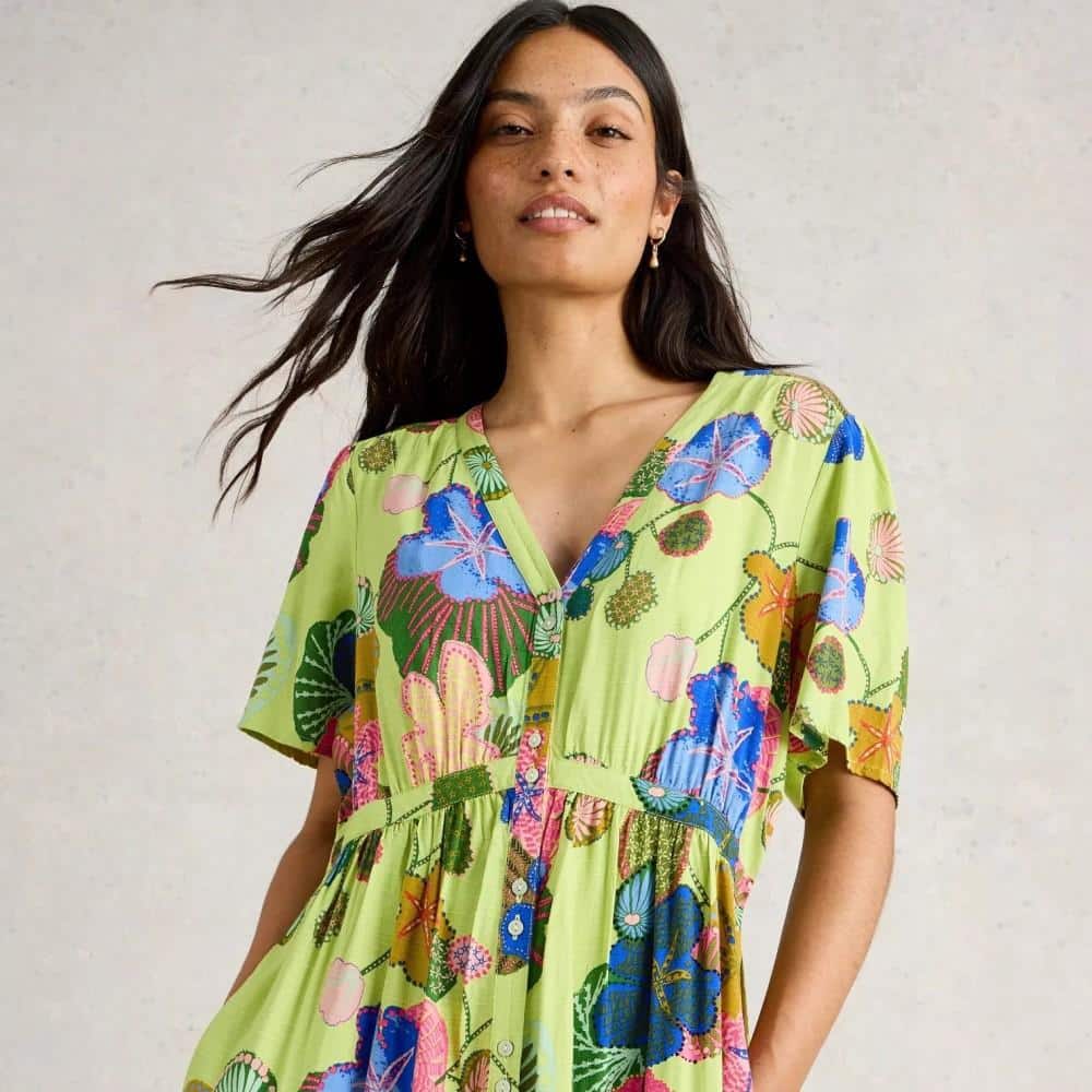 Kleid *Phoebe*, Grün Multi Print