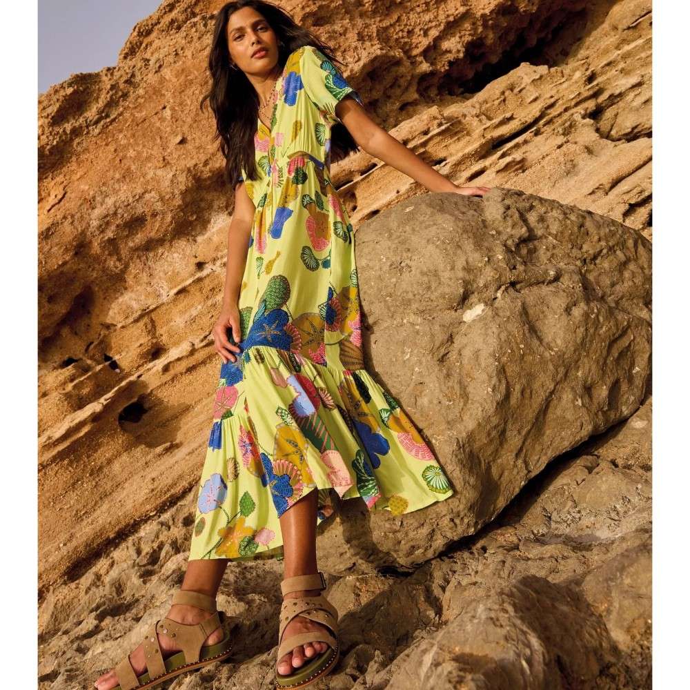 Kleid *Phoebe*, Grün Multi Print