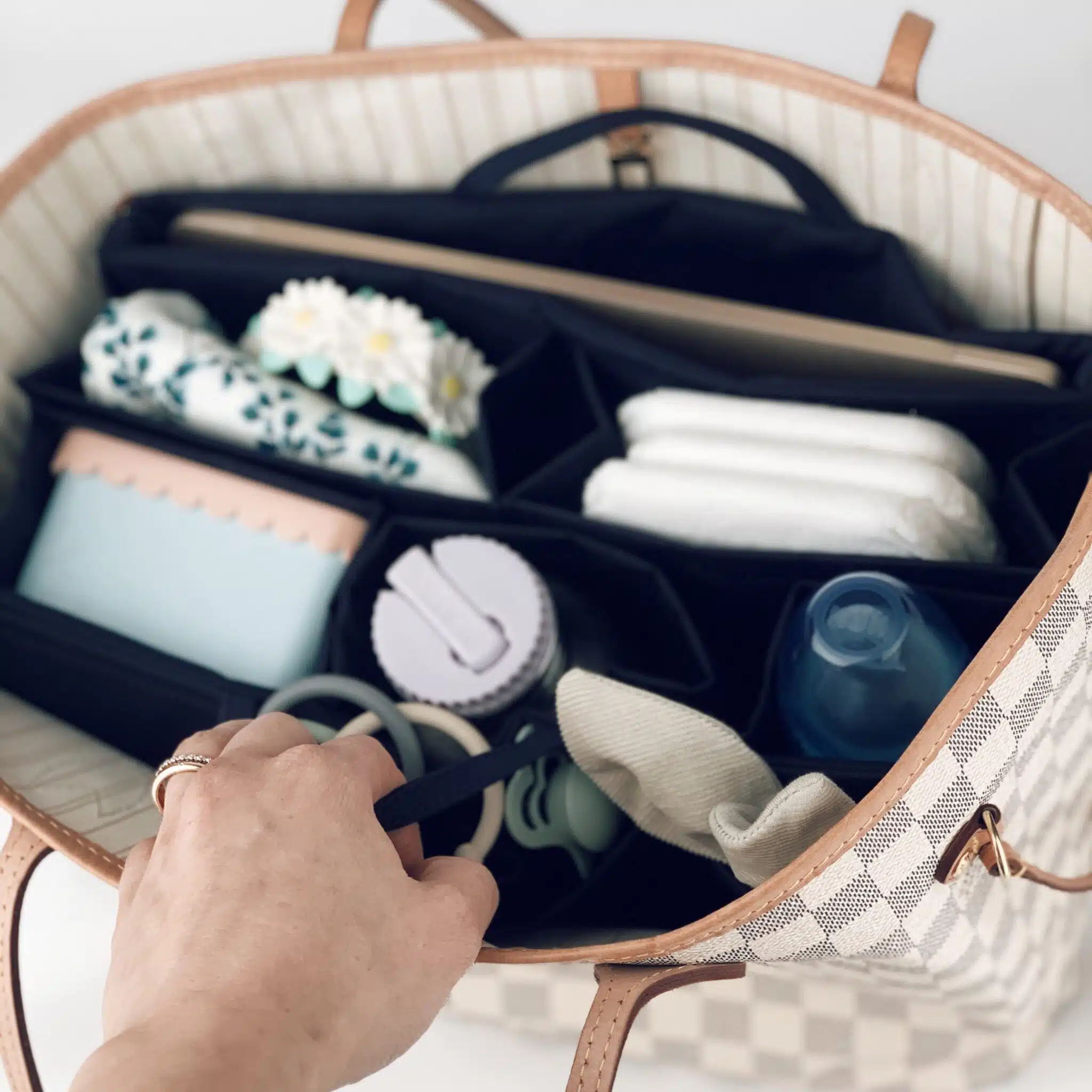 Classic Wickeltasche M, Navy