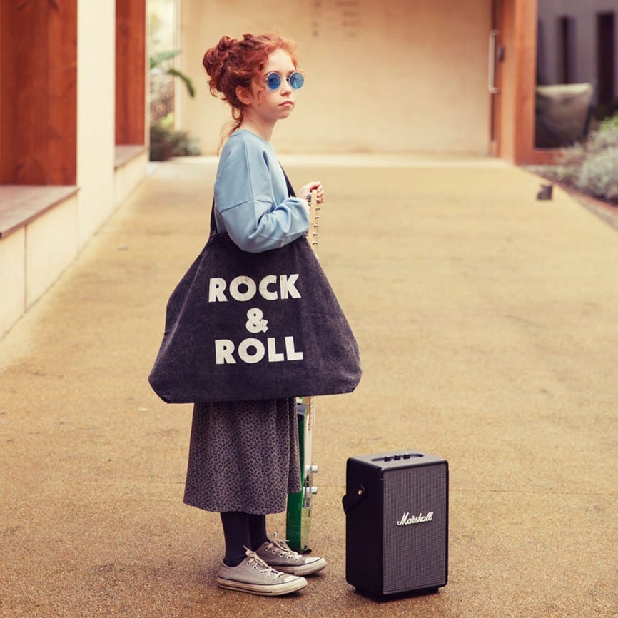 Tragetasche, groß *Rock & Roll*, Faded Black
