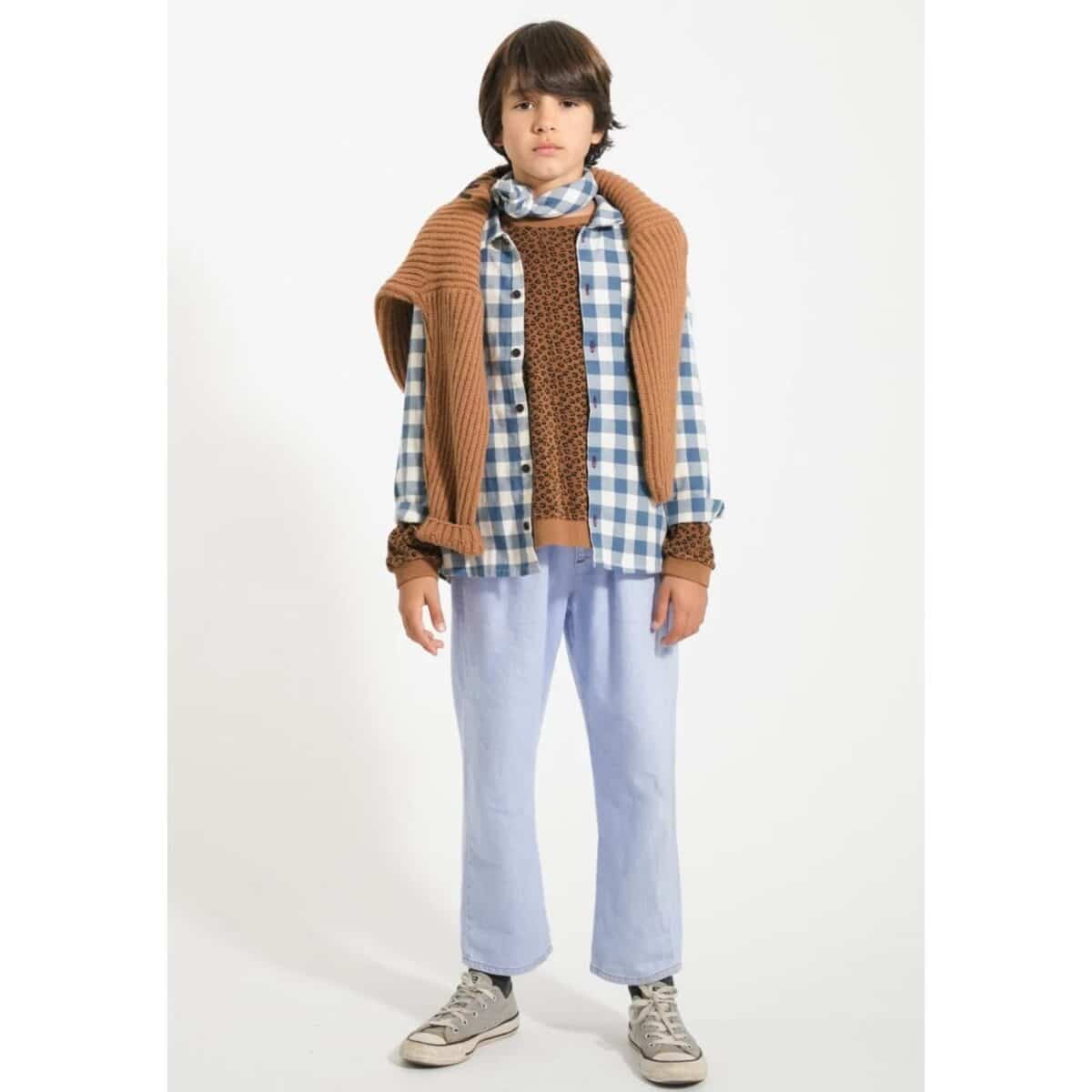 Hemd, Blue&White Checkered