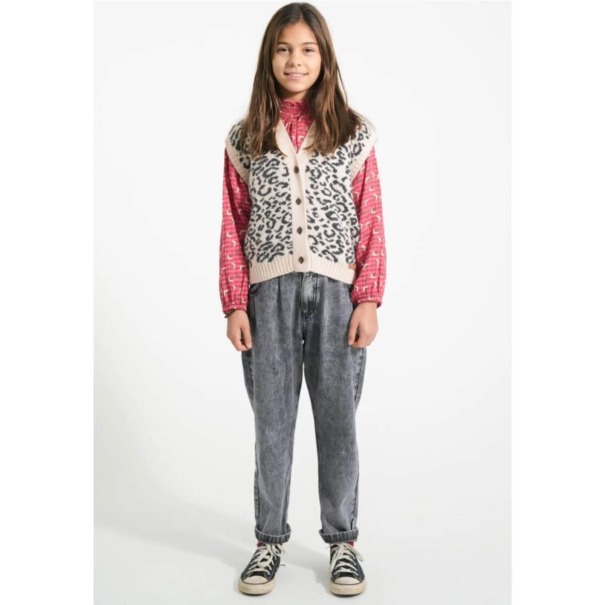 Mom fit Jeans, Washed Black