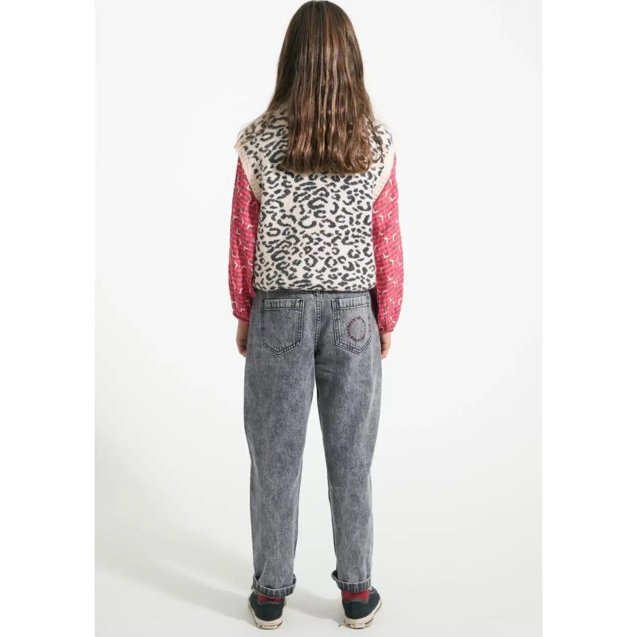 Mom fit Jeans, Washed Black