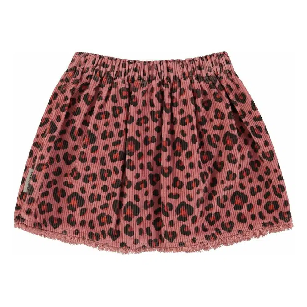 Rock kurz *Leo Print*, Rosa