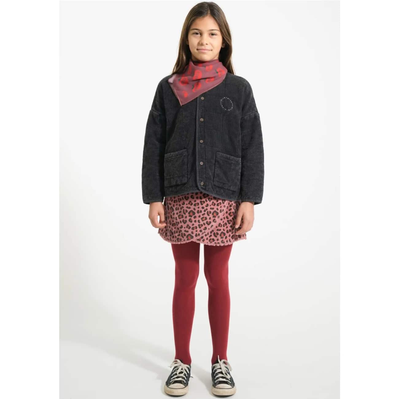 Rock kurz *Leo Print*, Rosa
