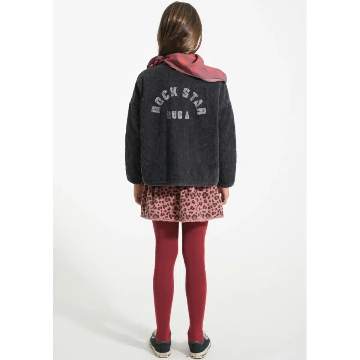 Rock kurz *Leo Print*, Rosa