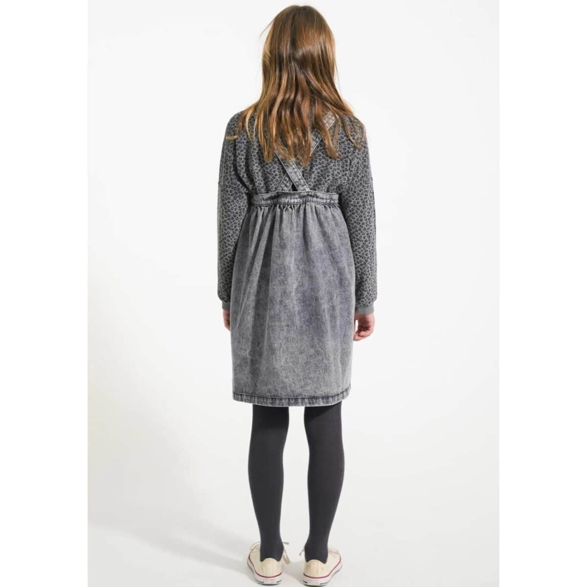 Sweatshirt Terry Cotton *Leo Print*, Grey