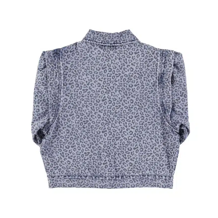 Jeansjacke *Animalprint*, Washed Blue Denim