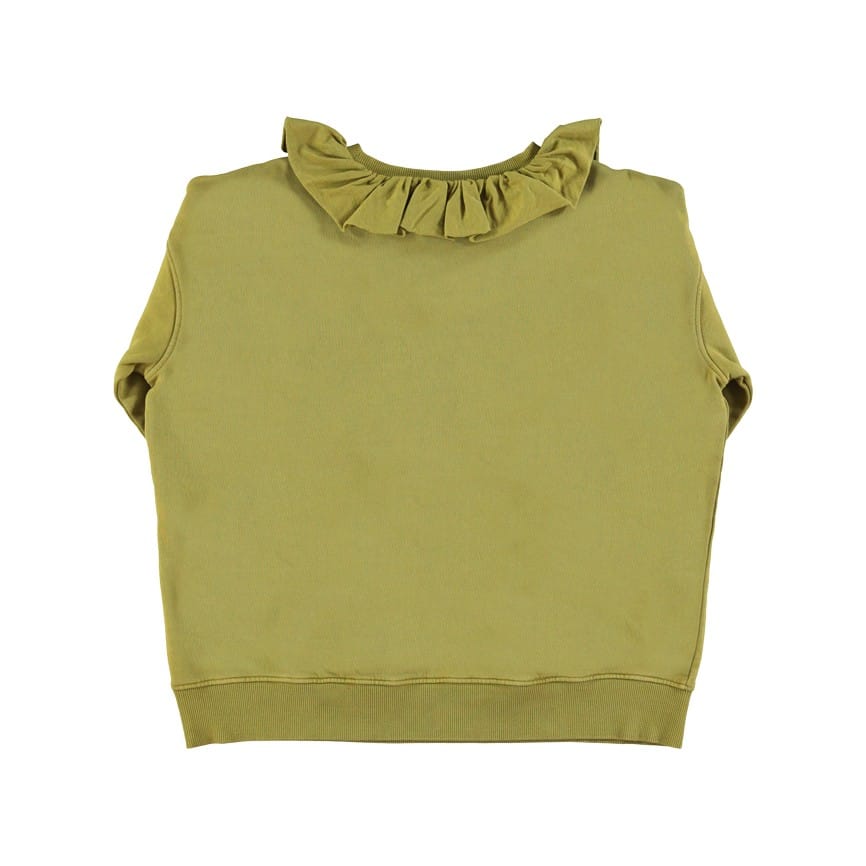 Sweatshirt mit Peter Pan Ausschnitt, Army Green