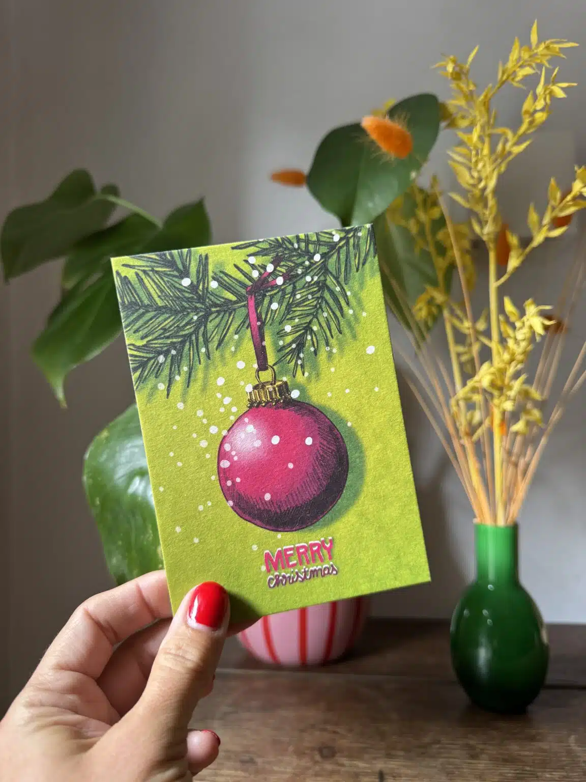 Weihnachtskarte Hase "Potti" von illi