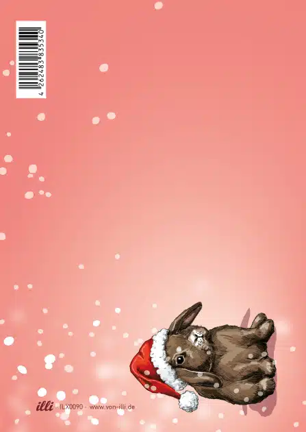 Weihnachtskarte Hase "Potti" von illi