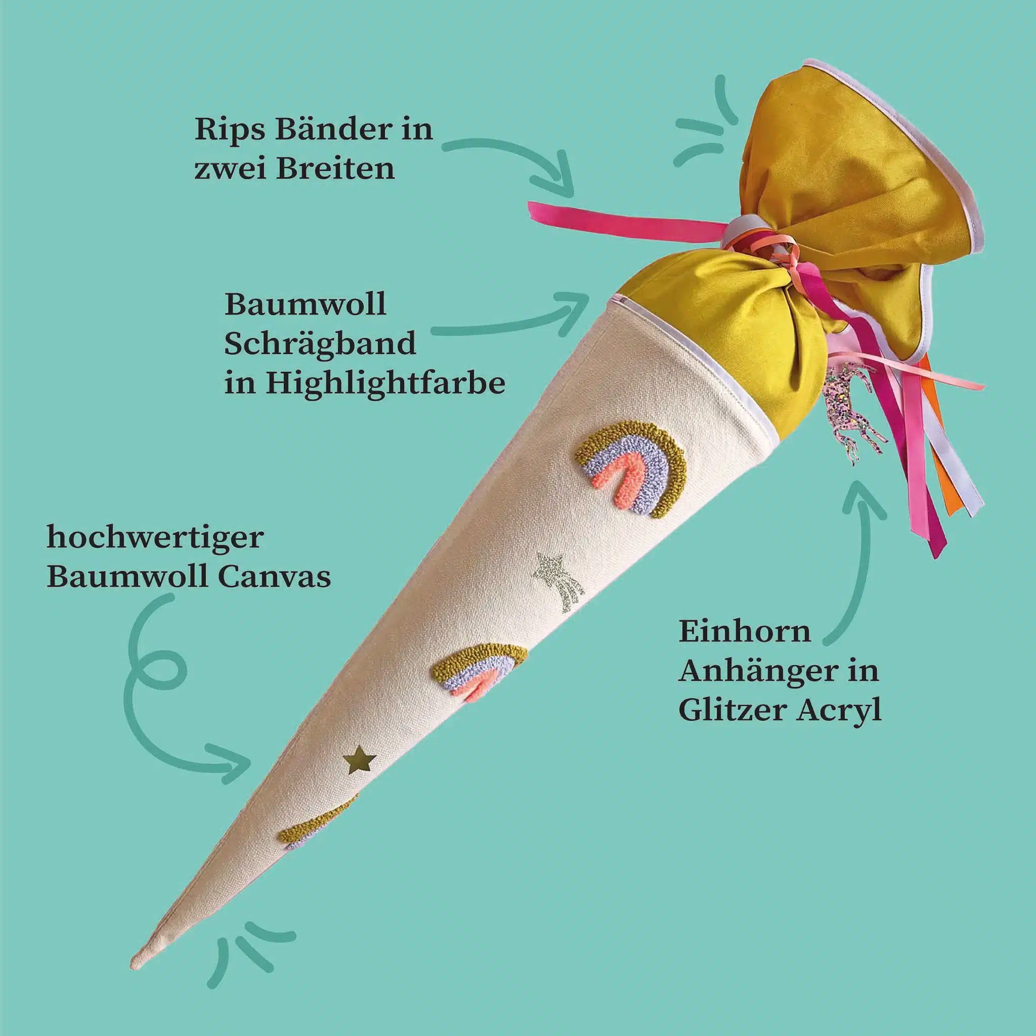Schultüte Regenbogen