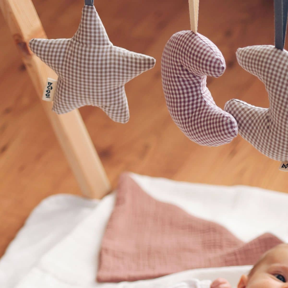 Babyspielzeug Mond & Stern, Lila