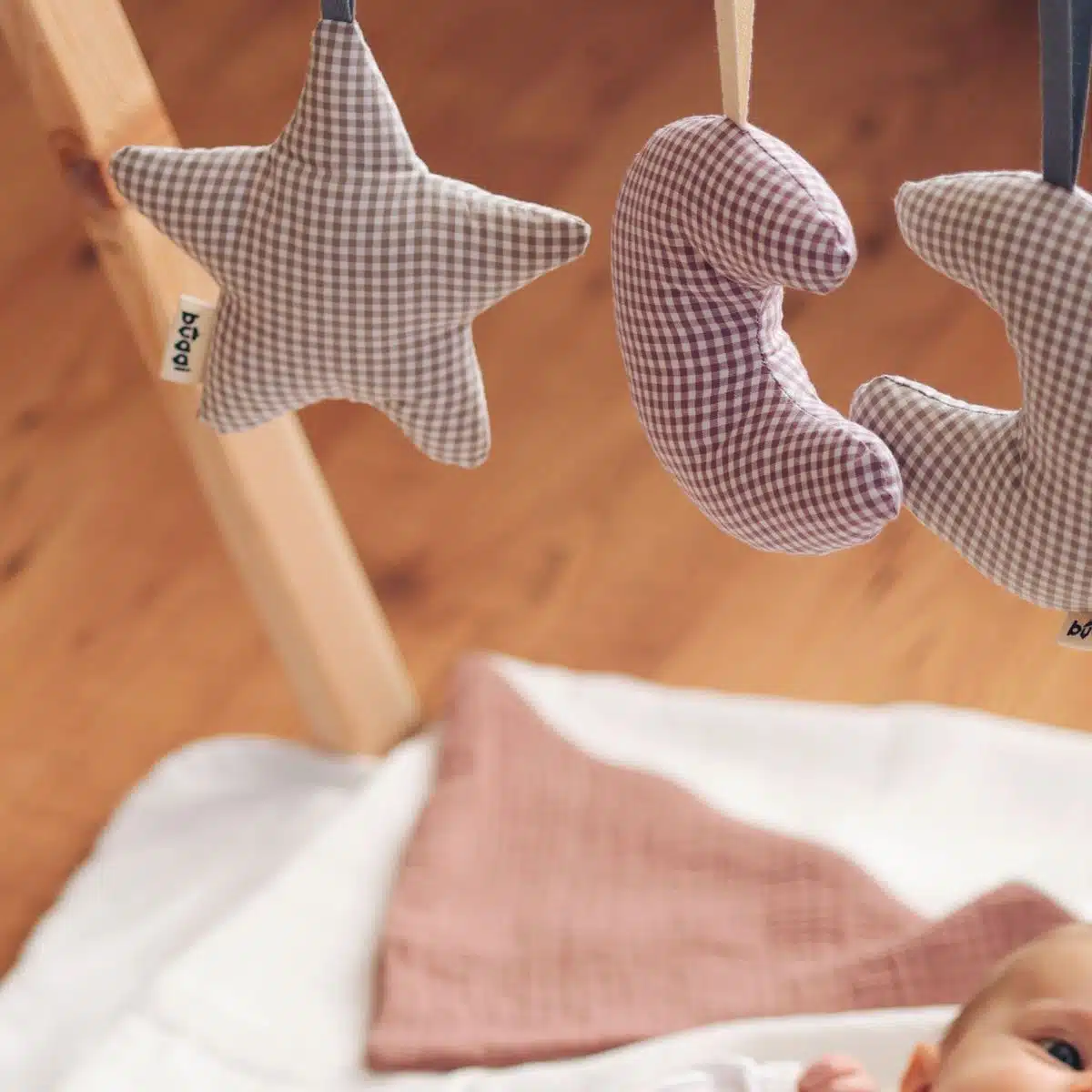 Babyspielzeug Mond & Stern, Lila