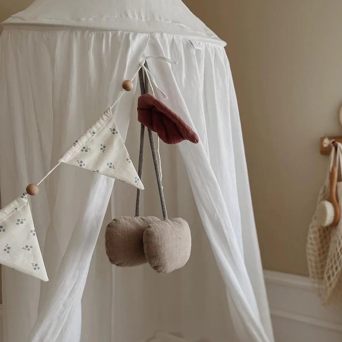 Kirschen Dekoration, Beige & Rosa