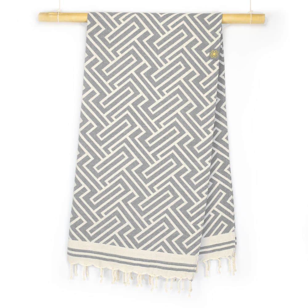 Tuch *Fouta* Hamamtuch Labyrinth, Rocky Beach 200x100cm