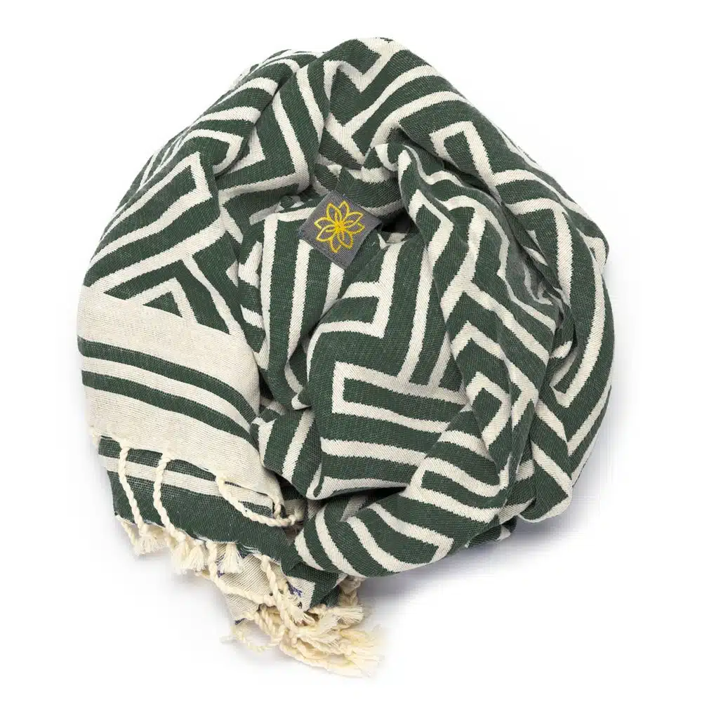 Tuch *Fouta* Hamamtuch Labyrinth, Tropical Forest 200x100cm