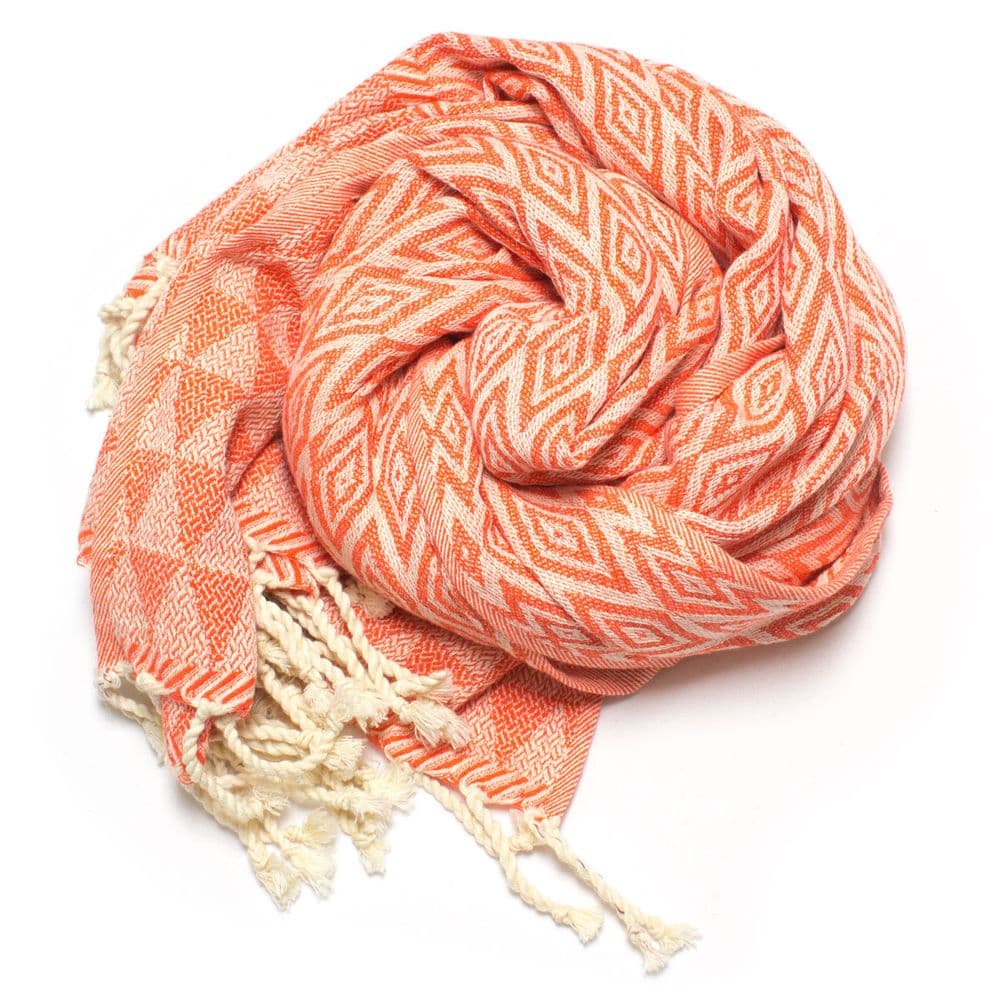 Tuch *Fouta* Hamamtuch Diamant, Mandarin Peel 200x100cm