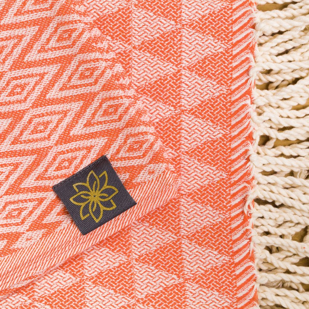 Tuch *Fouta* Hamamtuch Diamant, Mandarin Peel 200x100cm