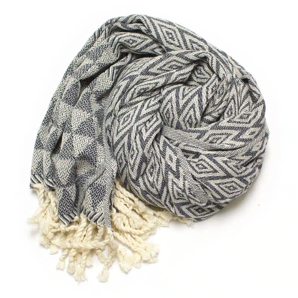 Tuch *Fouta* Hamamtuch Diamant, Midnight Sky 200x100cm