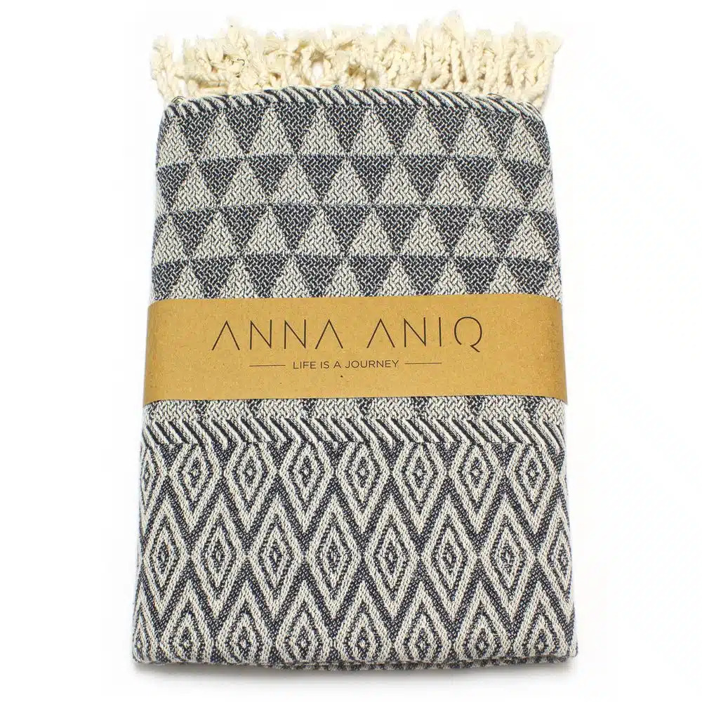 Tuch *Fouta* Hamamtuch Diamant, Midnight Sky 200x100cm