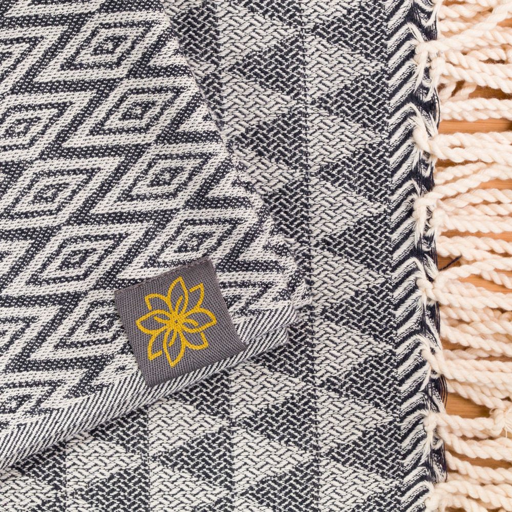 Tuch *Fouta* Hamamtuch Diamant, Midnight Sky 200x100cm
