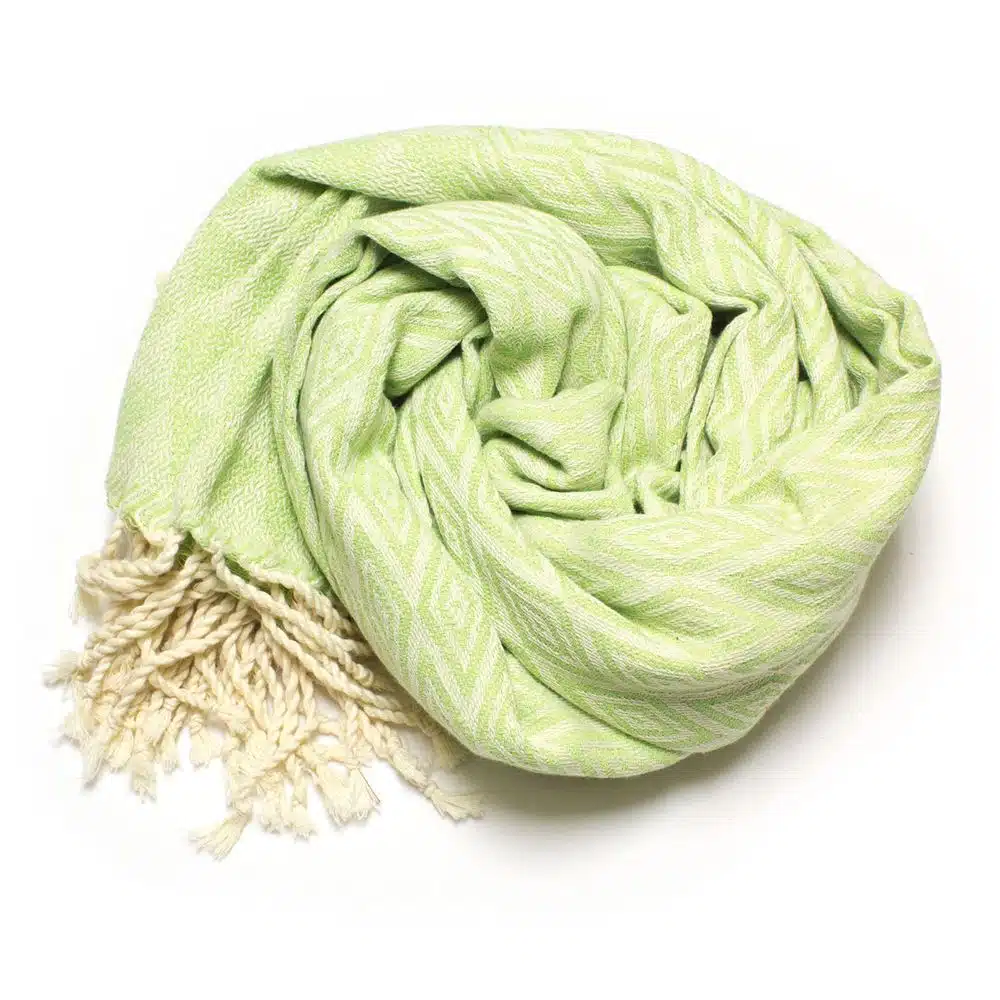 Tuch *Fouta* Hamamtuch Diamant, Pistachio Tree 200x100cm