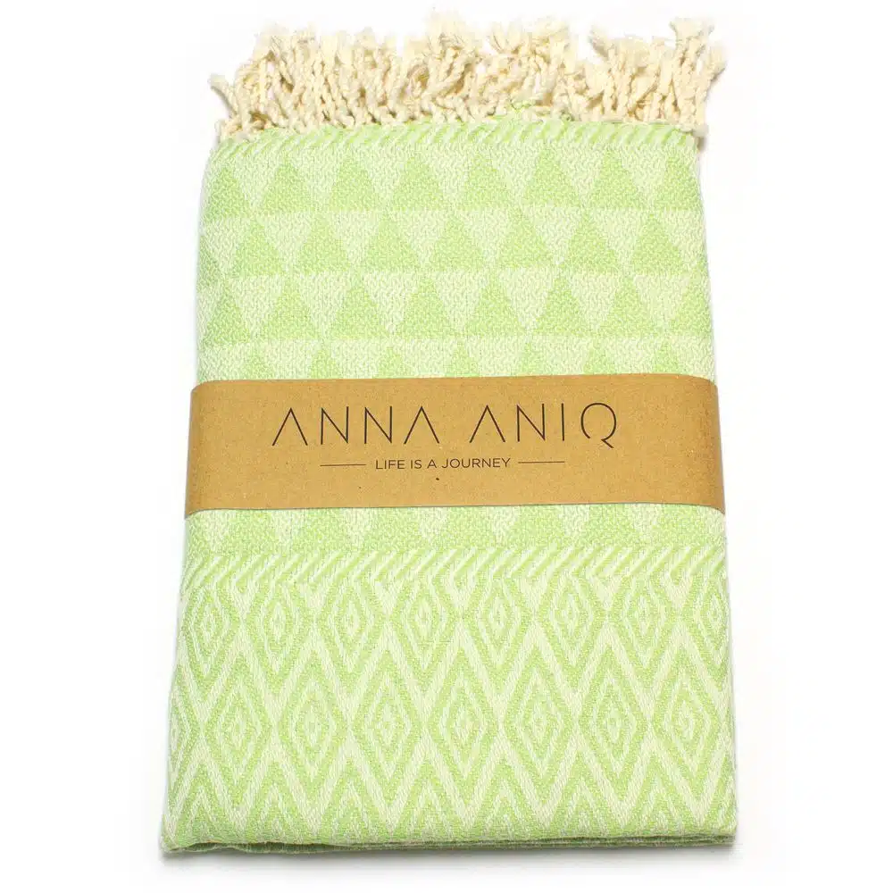 Tuch *Fouta* Hamamtuch Diamant, Pistachio Tree 200x100cm
