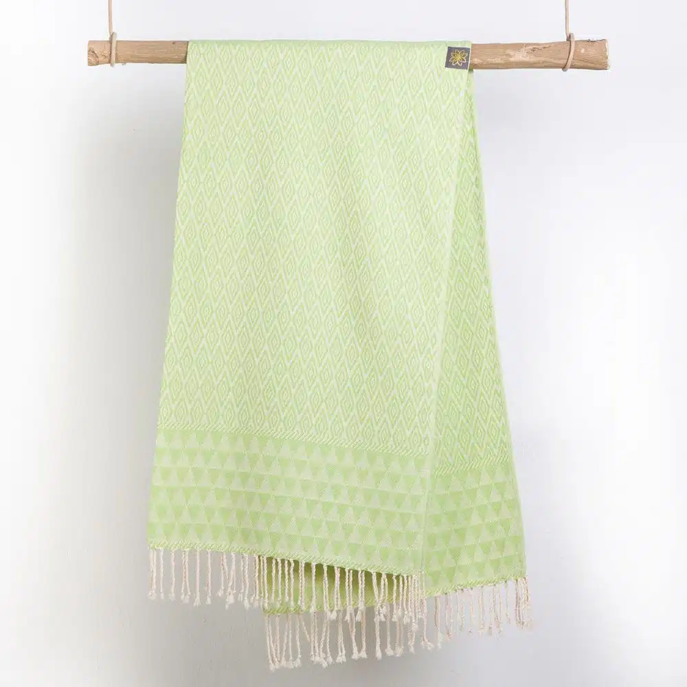 Tuch *Fouta* Hamamtuch Diamant, Pistachio Tree 200x100cm