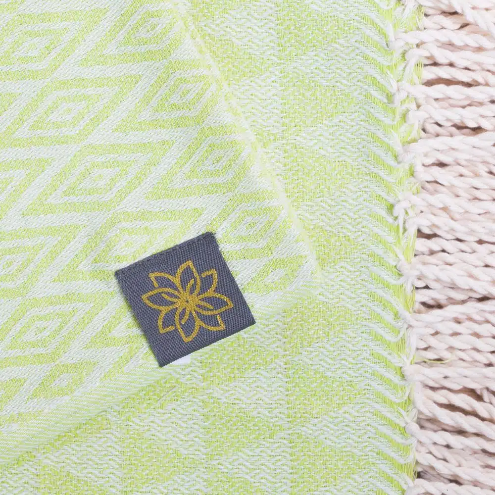 Tuch *Fouta* Hamamtuch Diamant, Pistachio Tree 200x100cm