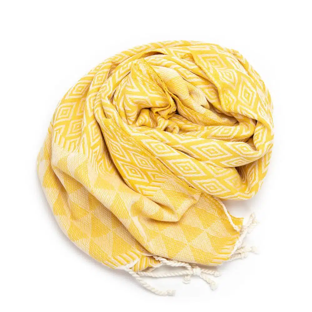 Tuch *Fouta* Hamamtuch Diamant, Sunflower Field 200x100cm