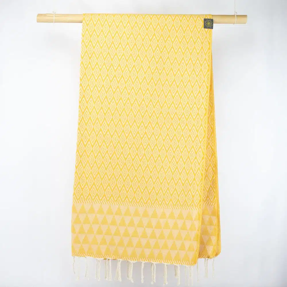 Tuch *Fouta* Hamamtuch Diamant, Sunflower Field 200x100cm
