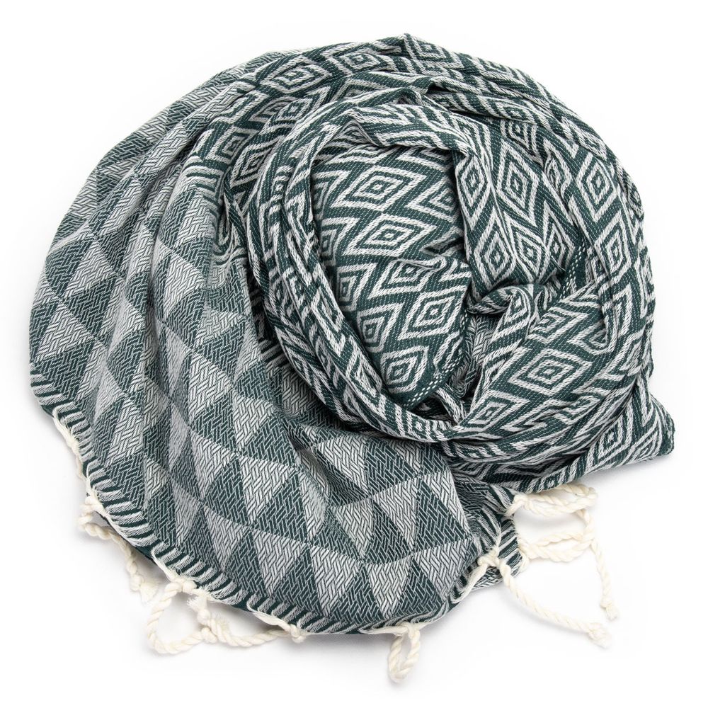 Tuch *Fouta* Hamamtuch Diamant, Tropical Forest 200x100cm