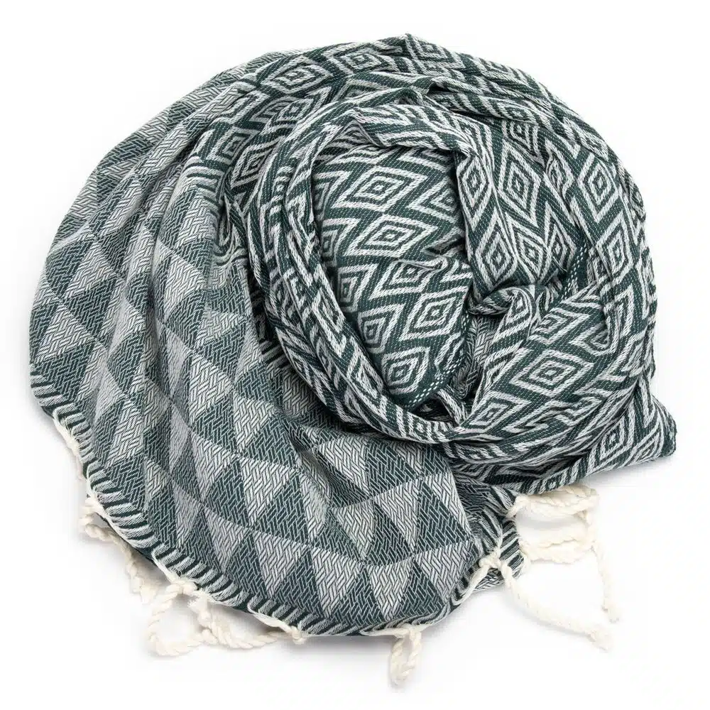 Tuch *Fouta* Hamamtuch Diamant, Tropical Forest 200x100cm