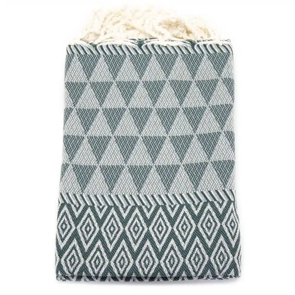 Tuch *Fouta* Hamamtuch Diamant, Tropical Forest 200x100cm