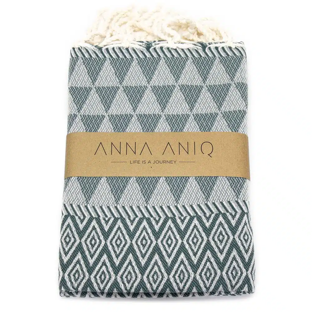 Tuch *Fouta* Hamamtuch Diamant, Tropical Forest 200x100cm