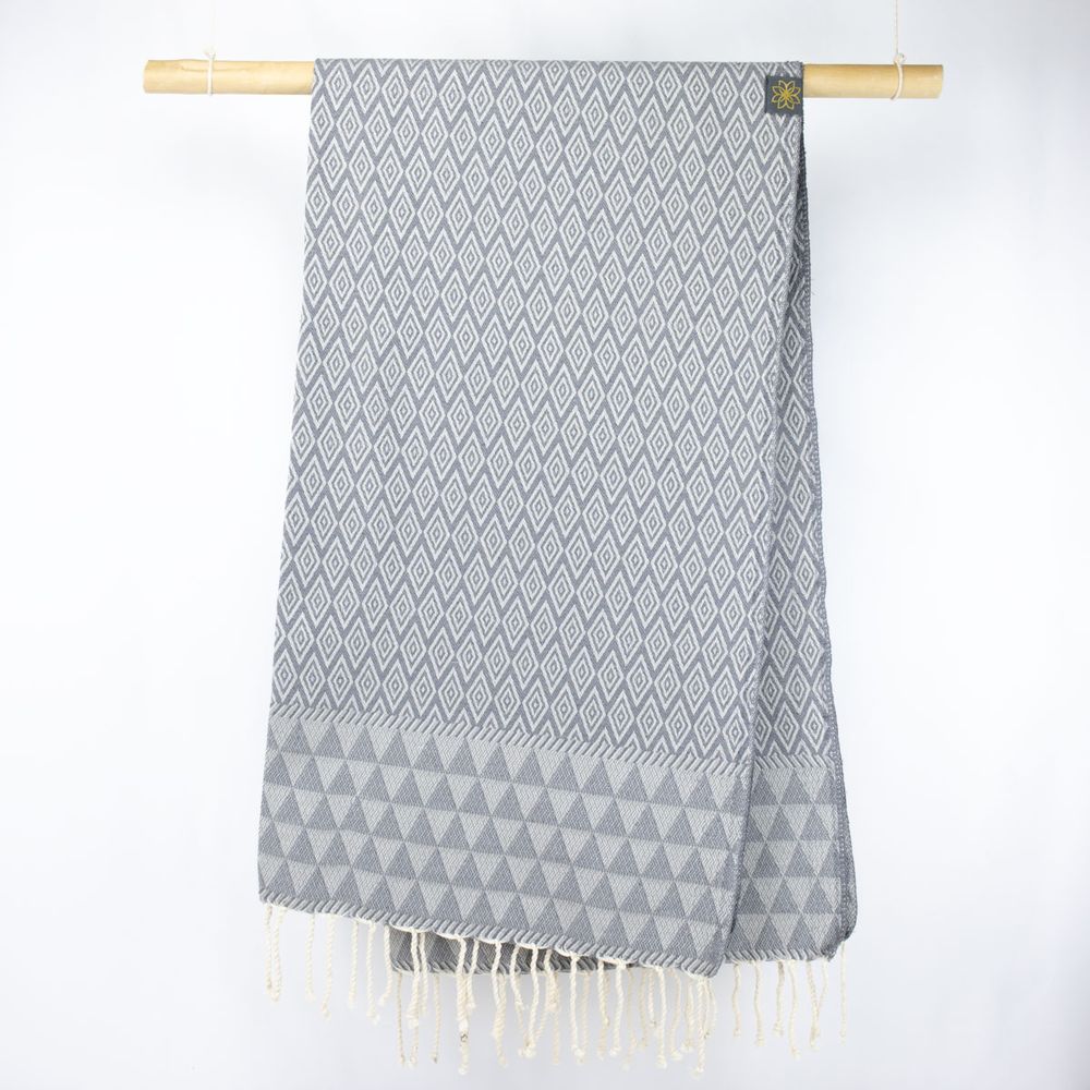 Tuch *Fouta* Hamamtuch Diamant, Rocky Beach 200x100cm