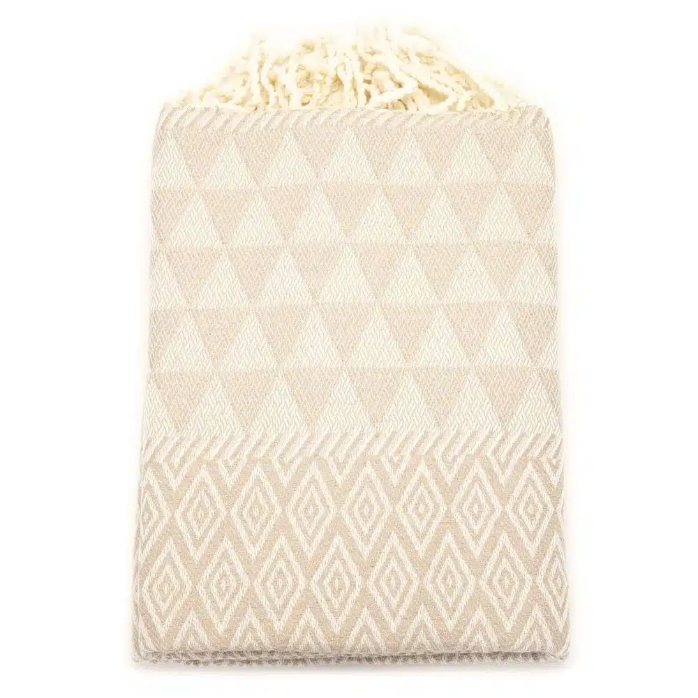 Tuch *Fouta* Hamamtuch Diamant, Natural Raffia 200x100cm