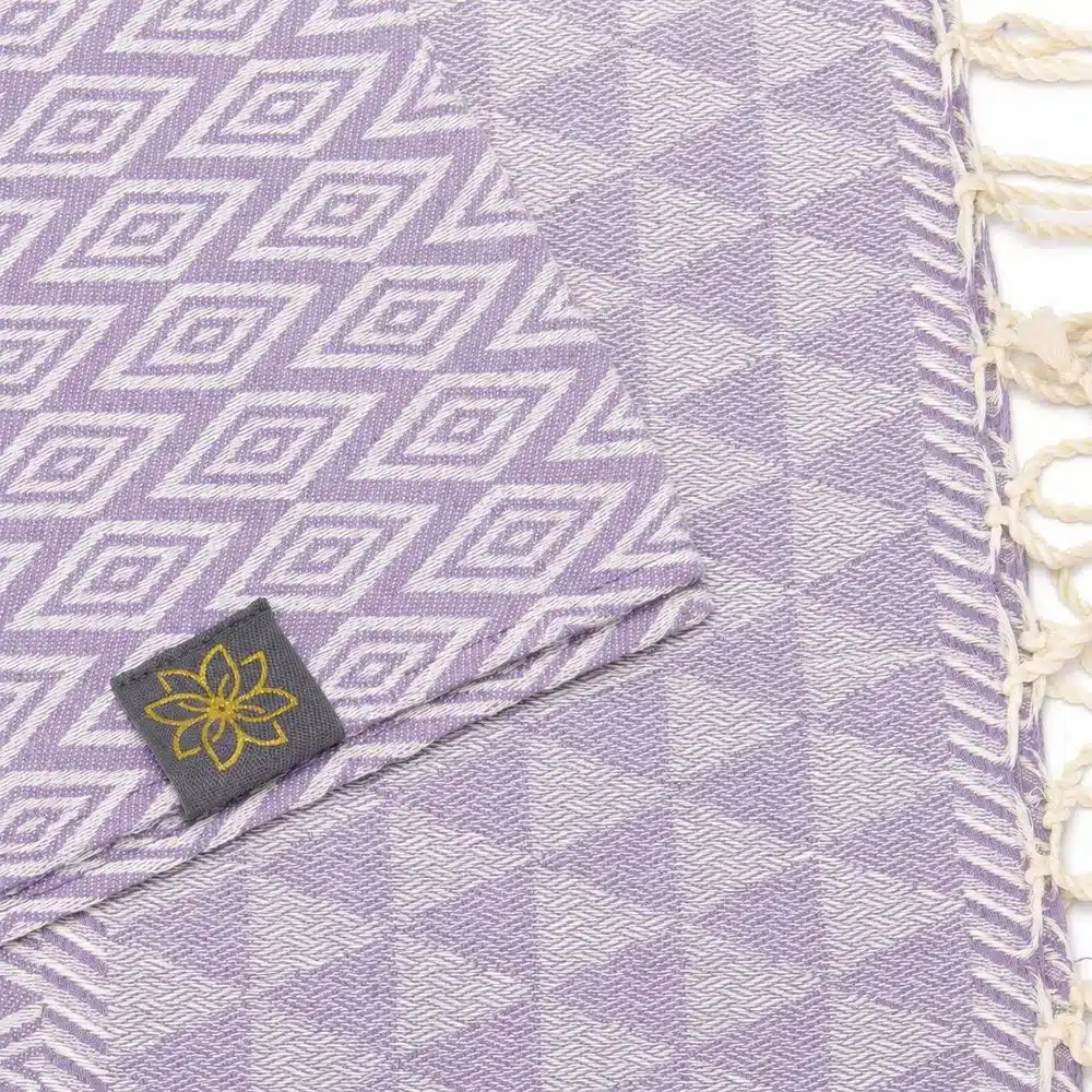 Tuch *Fouta* Hamamtuch Diamant, Wild Lavender 200x100cm