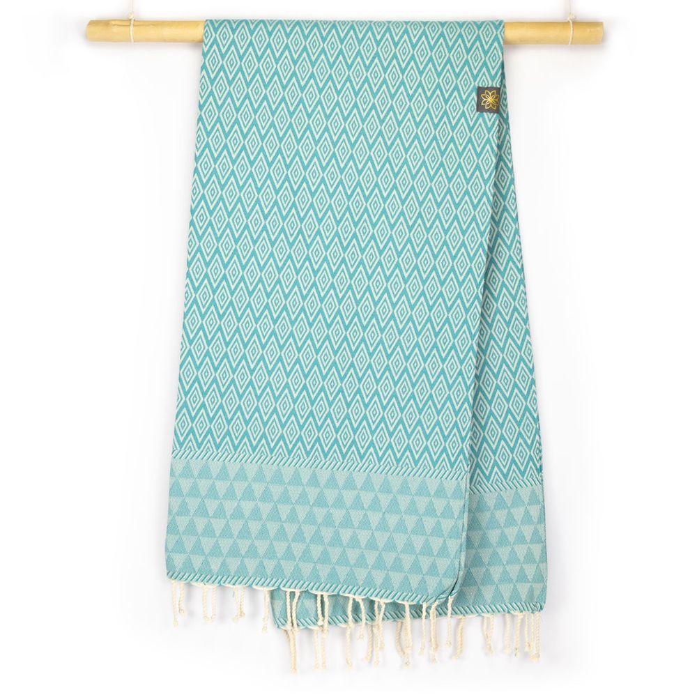 Tuch *Fouta* Hamamtuch Diamant, Emerald Stone 200x100cm