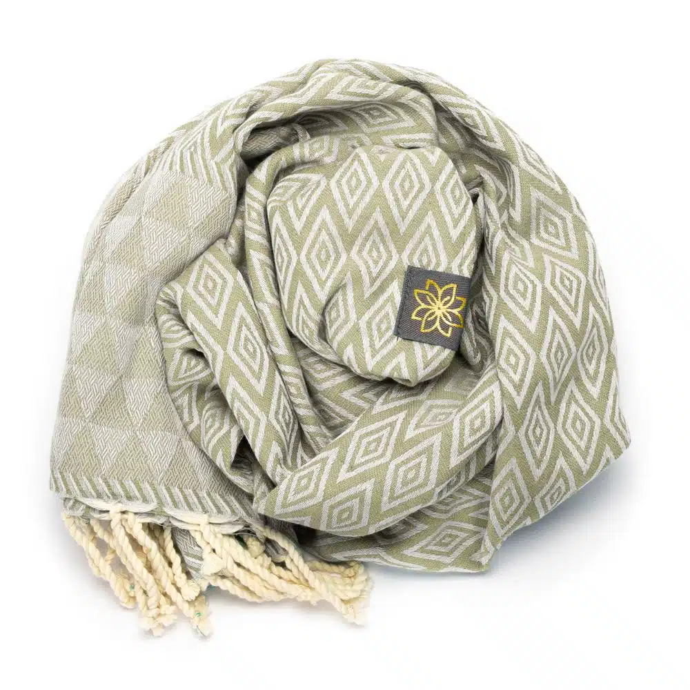 Tuch *Fouta* Hamamtuch Diamant, Desert Sage 200x100cm