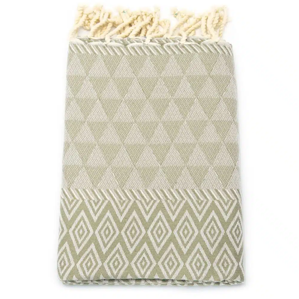 Tuch *Fouta* Hamamtuch Diamant, Desert Sage 200x100cm