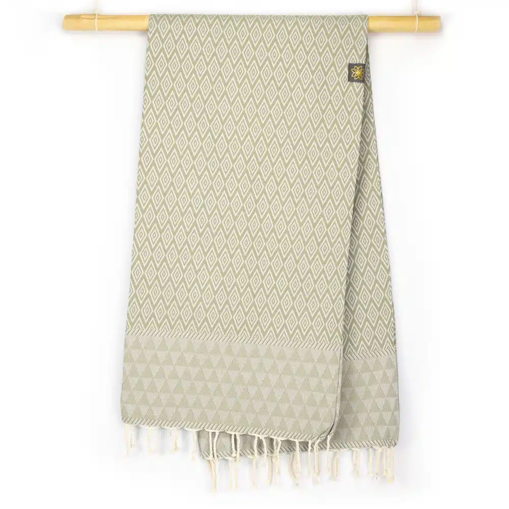Tuch *Fouta* Hamamtuch Diamant, Desert Sage 200x100cm