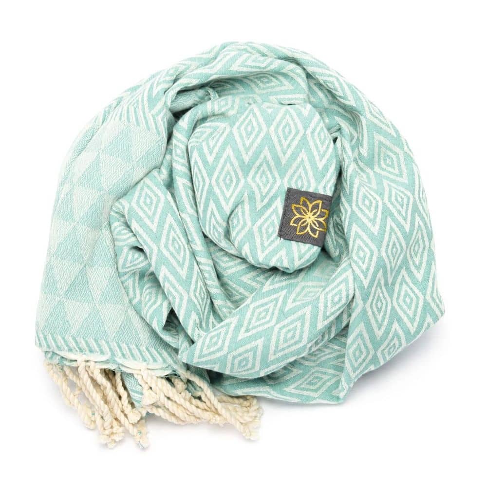 Tuch *Fouta* Hamamtuch Diamant, Coastal Mint 200x100cm