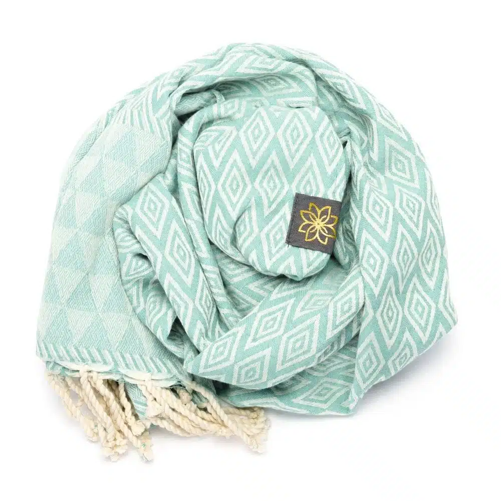 Tuch *Fouta* Hamamtuch Diamant, Coastal Mint 200x100cm