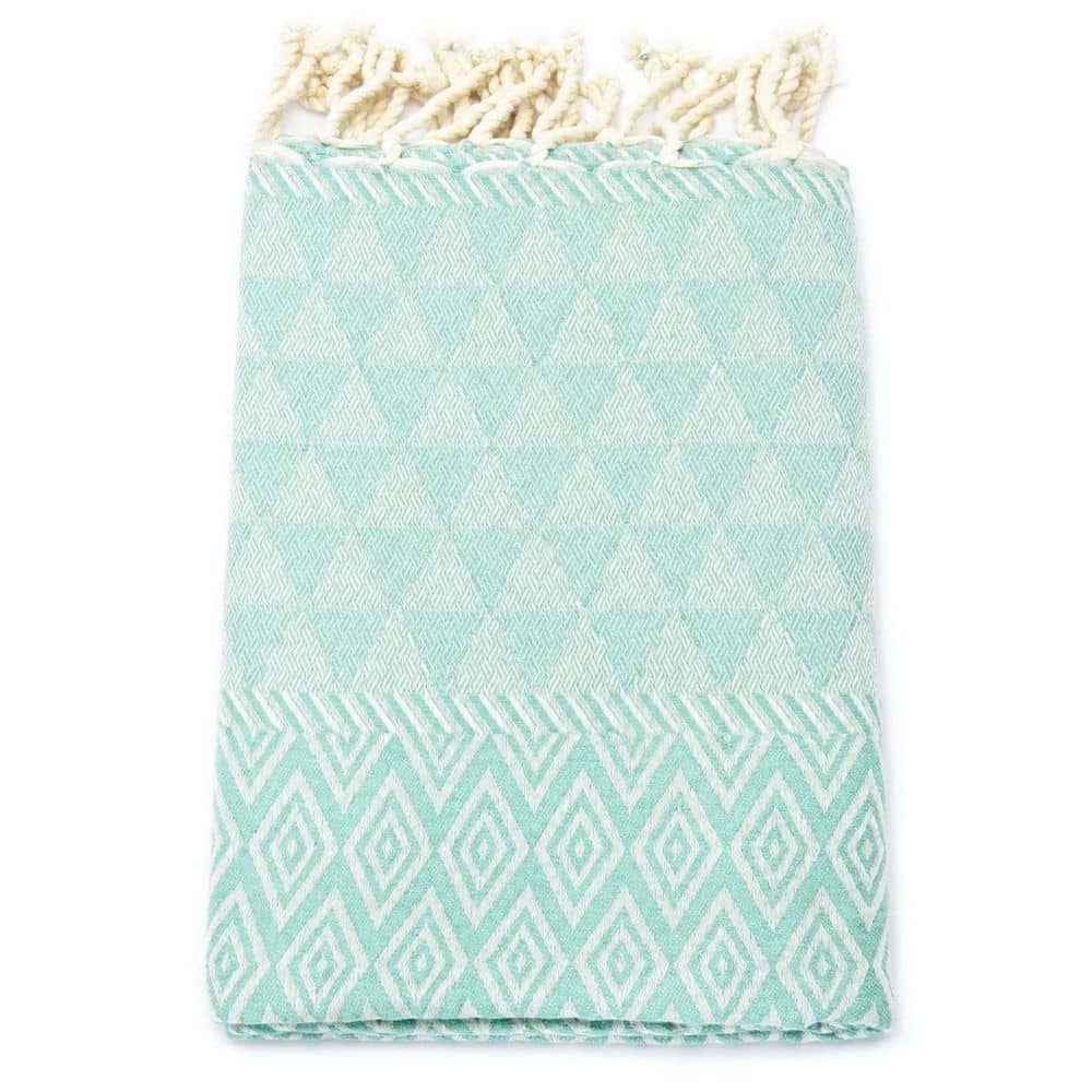 Tuch *Fouta* Hamamtuch Diamant, Coastal Mint 200x100cm