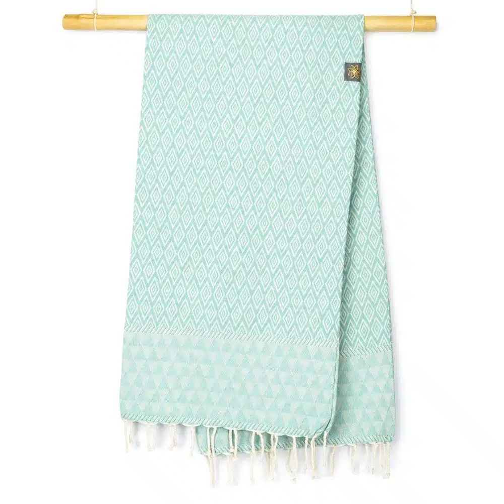 Tuch *Fouta* Hamamtuch Diamant, Coastal Mint 200x100cm
