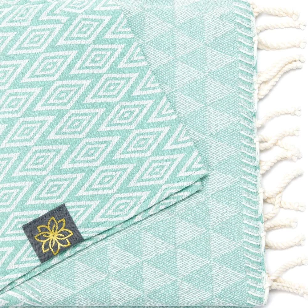 Tuch *Fouta* Hamamtuch Diamant, Coastal Mint 200x100cm