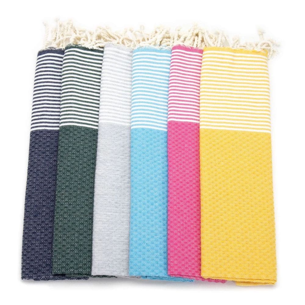 Handtuch *Fouta* Wabenmuster, Sea Dolphin 70x50cm
